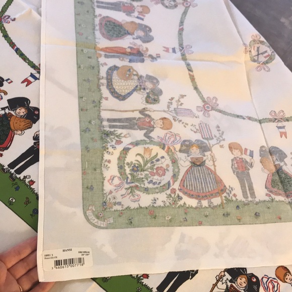 HANSI French Tablecloth 39 inch square NWT - Picture 15 of 16